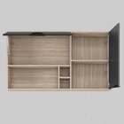 Armário Aéreo Firenze 120cm 2 Portas - Nicho Avena Touch/graf