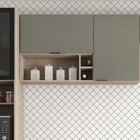 Armário Aéreo Firenze 120cm 2 Portas - Nicho Avena Touch/menta