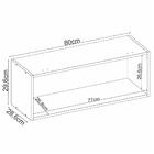 Armário Aéreo Firenze 1 Porta Basculante 80cm - Demóbile