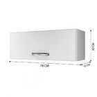 Armário Aéreo Fox 1 Porta Cozinha Área Serviço Casa Branco Br