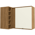 Armário Aéreo Frow 1 Pt Freijó E Off White 98 Cm