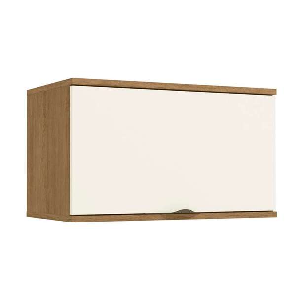 Armário Aéreo Frow Ii 1 Pt Freijó E Off White 60 Cm