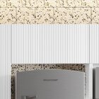 Armário Aéreo Geladeira 1 Porta Basculante 80cm Ripado  100%