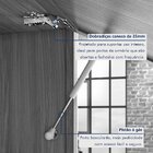 Armário Aéreo Geladeira 1 Porta Basculante 80cm Ripado  100%