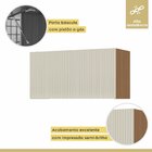 Armário Aéreo Geladeira 1 Porta Basculante Simone Mendes 80cm