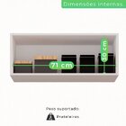 Armário Aéreo Geladeira 1 Porta Bella Branco