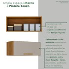 Armário Aéreo Geladeira 1 Porta Bella Cinamomo/off White