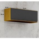 Armário Aéreo Geladeira 1 Porta Lara Chf Móveis Cinamomo/graf