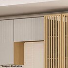 Armário Aéreo Geladeira 60 Cm 2 Portas Aurora Cinza Cristal P