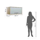 Armário Aéreo Geladeira 80 Cm Áustria Valdemóveis