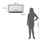 Armário Aéreo Geladeira 80 Cm Áustria Valdemóveis