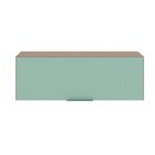 Armário Aéreo Geladeira 80cm 1 Porta Basculante Etna Carvalho