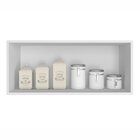 Armário Aéreo Geladeira 80cm 1 Porta Unna Yescasa Branco