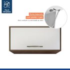 Armário Aéreo Geladeira 80cm Áustria Chocolate/off White