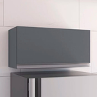 Armário Aéreo Geladeira Andréia 1 Porta 60 Cm Cinza Fosco Ajl