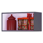 Armário Aéreo Geladeira Cozinha 60cm 01 Porta Cinza Escuro -