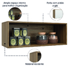 Armário Aéreo Geladeira De Cozinha E Lavanderia 1 Porta 0,80m