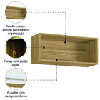 Armário Aéreo Geladeira De Cozinha E Lavanderia 1 Porta Módul