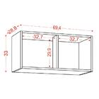 Armário Aéreo Geladeira De Cozinha E Lavanderia Módulo Suspen