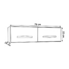 Armário Aéreo Geladeira De Parede 2 Portas Alice Moblis Móvei