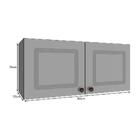 Armário Aéreo Geladeira Firenze 80cm 2 Portas - Indékes