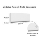 Armário Aéreo Geladeira Fogão Athena 1 Porta Branco Megasul