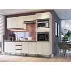 Armário Aéreo Geladeira Fogão Greta 1 Porta Crema Megasul