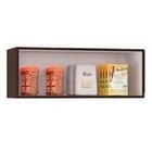 Armário Aéreo Geladeira Pérola 1 Portas Chocolate / Off White