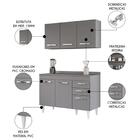 Armário Aéreo Honduras E Balcão Gabinete Com Tampo 120cm Suéc