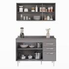 Armário Aéreo Honduras E Balcão Gabinete Com Tampo 120cm Suéc