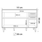 Armário Aéreo Honduras E Balcão Gabinete Pia Inox Suécia 120c