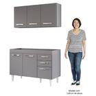 Armário Aéreo Honduras E Balcão Gabinete Sem Tampo 120cm Suéc