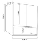 Armário Aéreo Ideal Cozinha E Lavanderia Mdf - Branco
