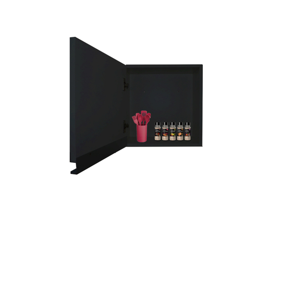 Armário Aéreo Ideal Para Cozinha/lavanderia 1 Porta - Preto