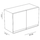 Armário Aéreo Ideal Para Cozinha/lavanderia 2 Porta - Branco