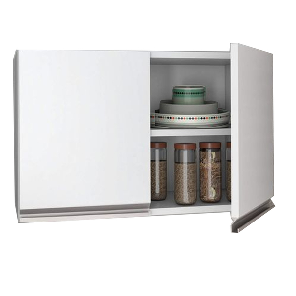Armário Aéreo Ideal Para Cozinha/lavanderia 2 Porta - Branco