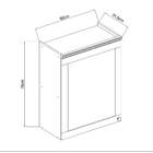 Armário Aéreo Iluminata 1 Pt Branco E Fendi 60 Cm