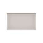 Armário Aéreo Iluminata 1 Pt Branco E Fendi 80 Cm