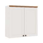 Armário Aéreo Iluminata 2 Pt Branco 80 Cm