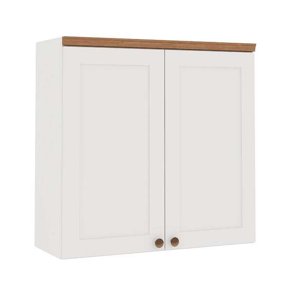 Armário Aéreo Iluminata 2 Pt Branco 80 Cm