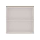 Armário Aéreo Iluminata 2 Pt Branco E Fendi