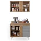 Armário Aéreo Indiana E Balcão Gabinete 100cm Luziania Castan