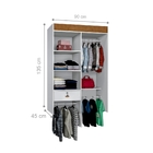 Armário Aéreo Infantil Liz Branco Mel