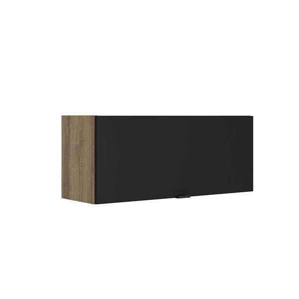 Armário Aéreo Itamaxi 1 Pt Preto E Marrom