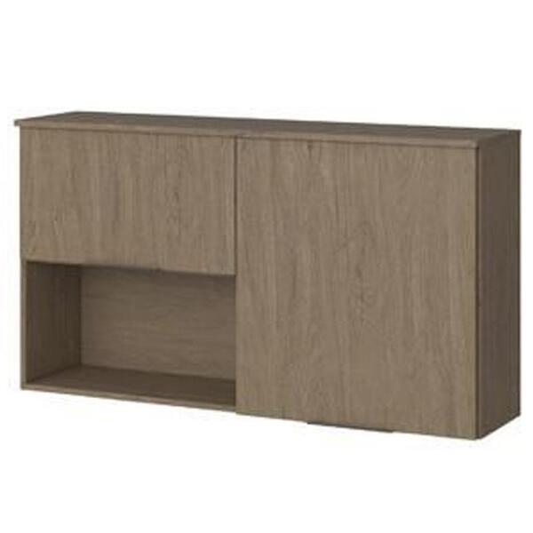 Armário Aéreo Juliette 2 Portas Com Nicho Carvalho Dakar