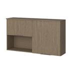 Armário Aéreo Juliette 2 Portas Com Nicho Carvalho Dakar