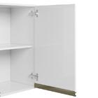 Armário Aéreo Kali Premium 120cm 2 Portas Com Vidro E 1 Porta