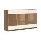 Armário Aéreo Kali Premium 120cm 3 Portas Com Vidro - Nicioli