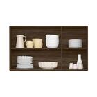 Armário Aéreo Kali Premium 3 Portas De Vidro 120cm - Nicioli