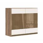 Armário Aéreo Kali Premium 80cm 2 Portas Com Vidro - Nicioli